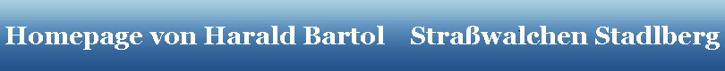 Homepage von Harald Bartol    Straßwalchen Stadlberg